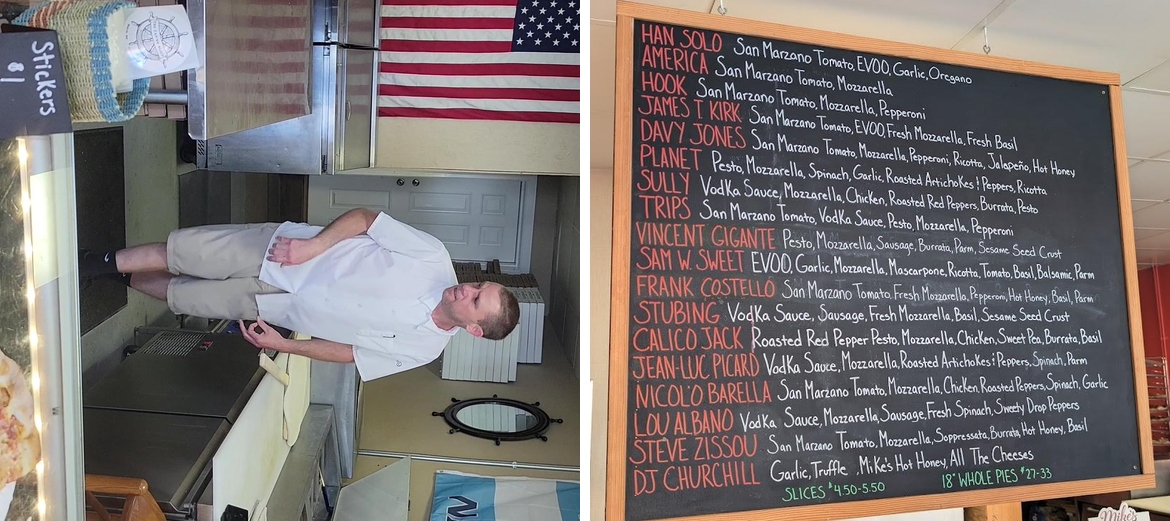 The Cap'ns Slice Menu